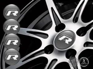 VW Radplaketten Logo Stilvolles Epoxy-Dome
